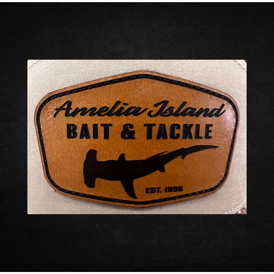 AIBT hammerhead leather patch flatbill hat Richardson 168P in duck camo harvest pattern